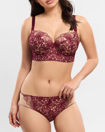 AGATHE Bustier Amarante