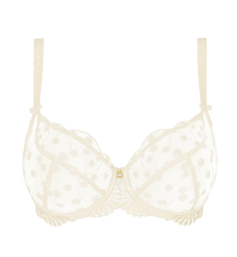 Tess Low- necked Bra Cream