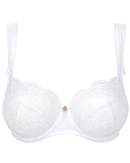 Charlotte 3/4 Bra White