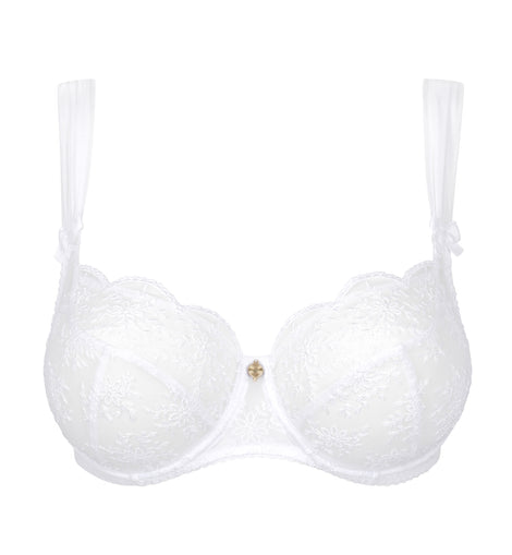 Charlotte 3/4 Bra White