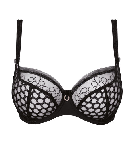 INFINITY Low-necked bra Black