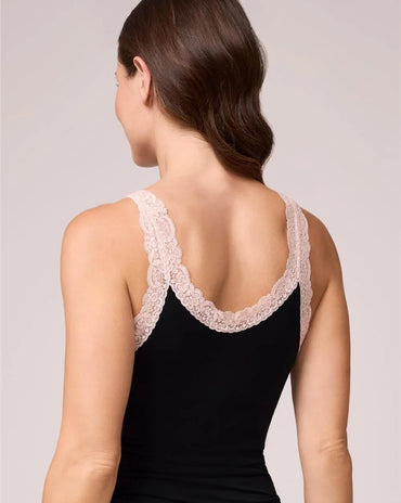 Iconic Cami with Shelf Bra Black/ Seashell