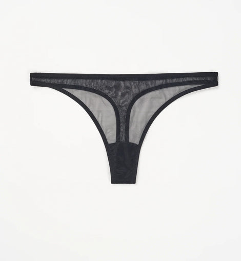 Bare Minimal Thong Black