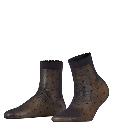 Dot 15 DEN Ankle Socks Black