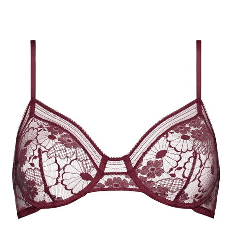 Châtaigne Full Cup Bra Burgundy