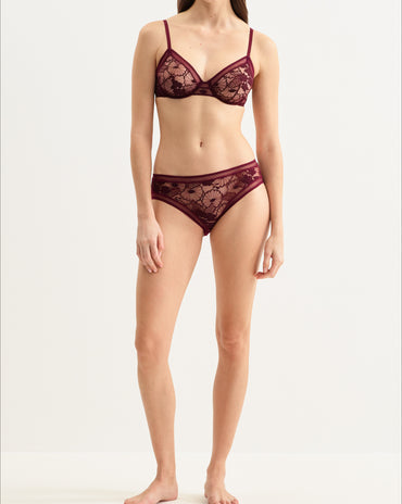 Miellee Brief Burgundy