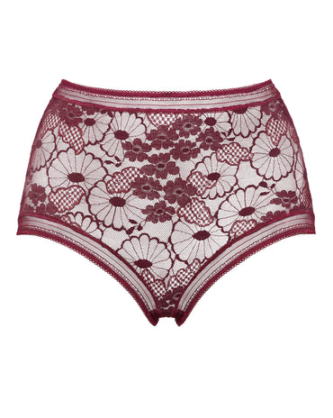 Acacia High-waisted Brief Burgundy