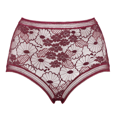 Acacia High-waisted Brief Burgundy