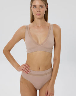 Nano Plunge Bra Nude
