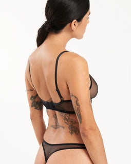 Bare Minimal Thong Black