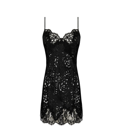 DRESSING FLORAL Babydoll Black