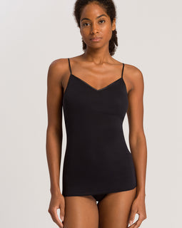 Cotton Seamless Padded Camisole Black