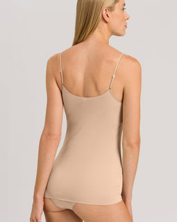 Cotton Seamless Padded Camisole Beige