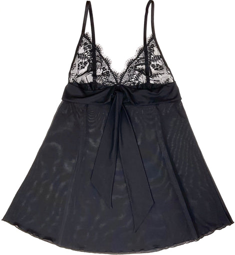 ILLUSION BABYDOLL BLACK