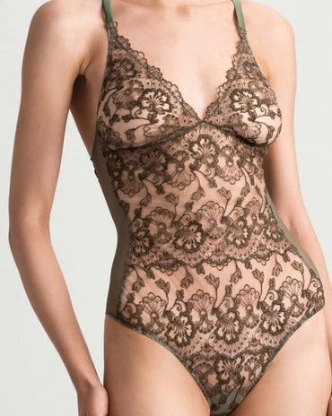 Blossomfall  Bodysuit in Olive