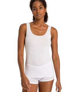 Cotton Seamless Tank White