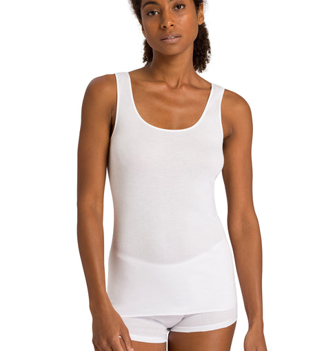 Cotton Seamless Tank White