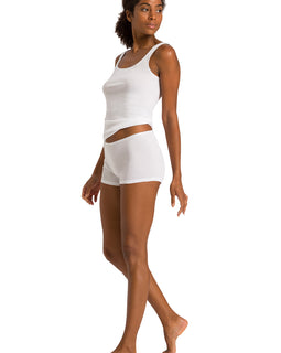 Cotton Seamless Tank White